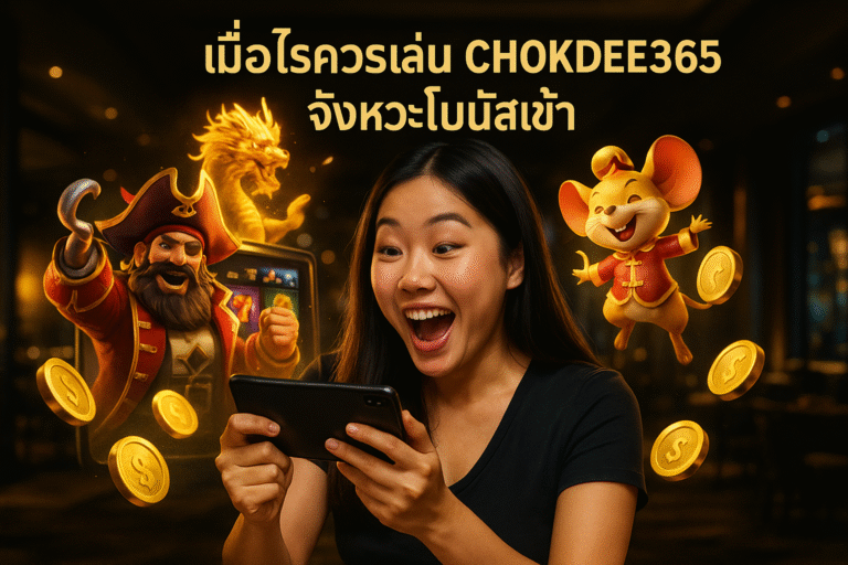 เมื่อไรควรเล่น CHOKDEE365 จังหวะโบนัสเข้า